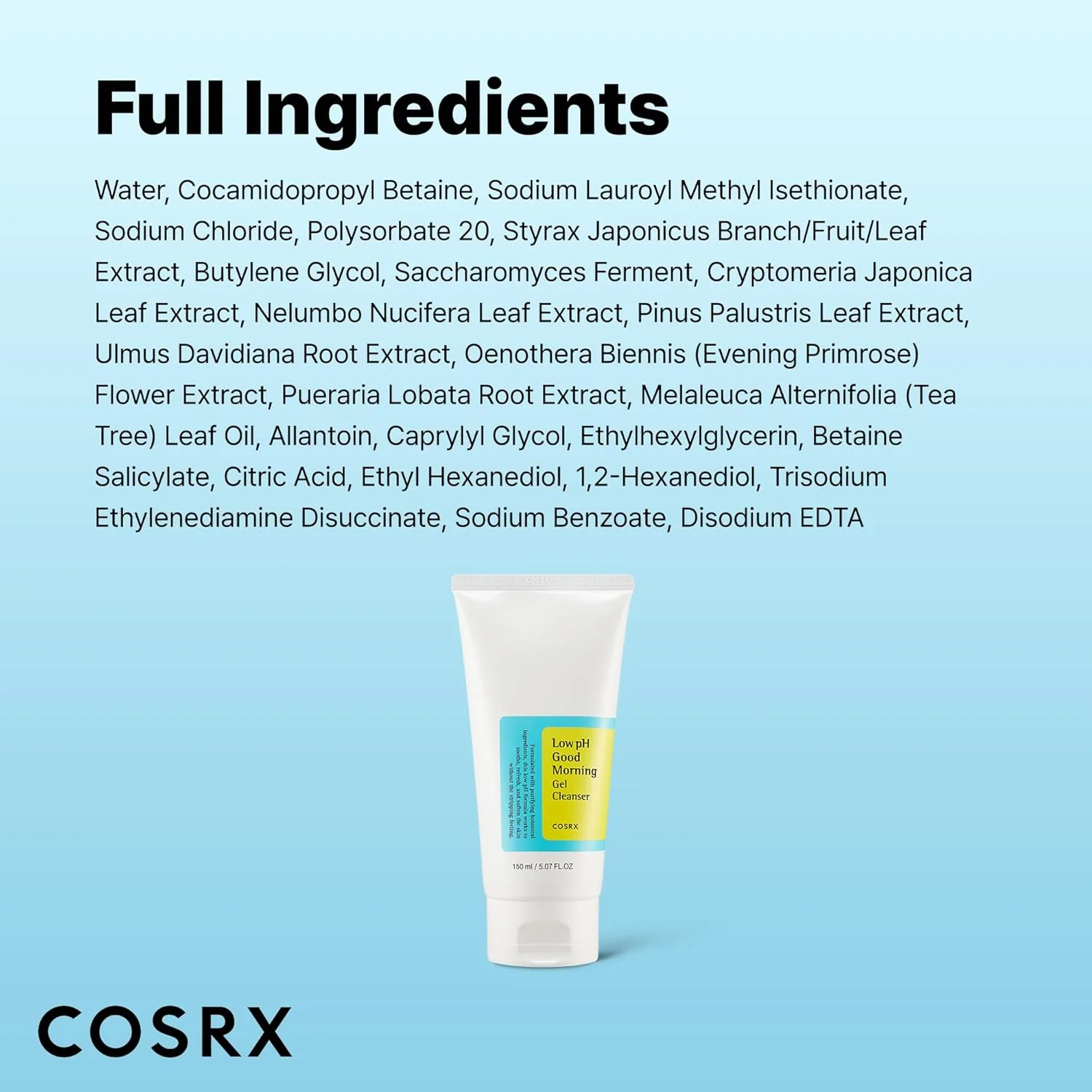 COSRX Low Ph Good Morning Gel Cleanser 150ml - Image 8