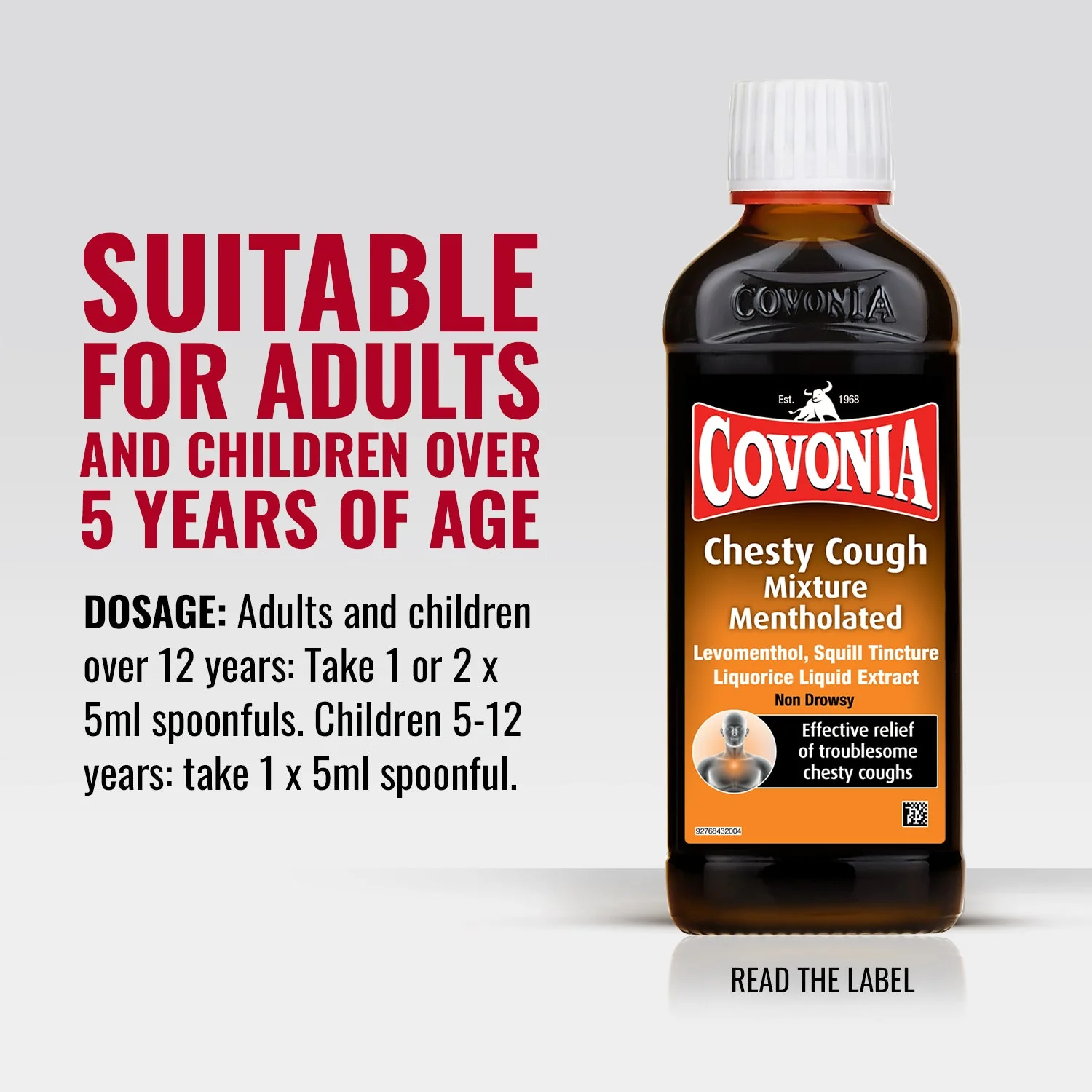 Covonia chesty cough mixture mentholated - Image 2