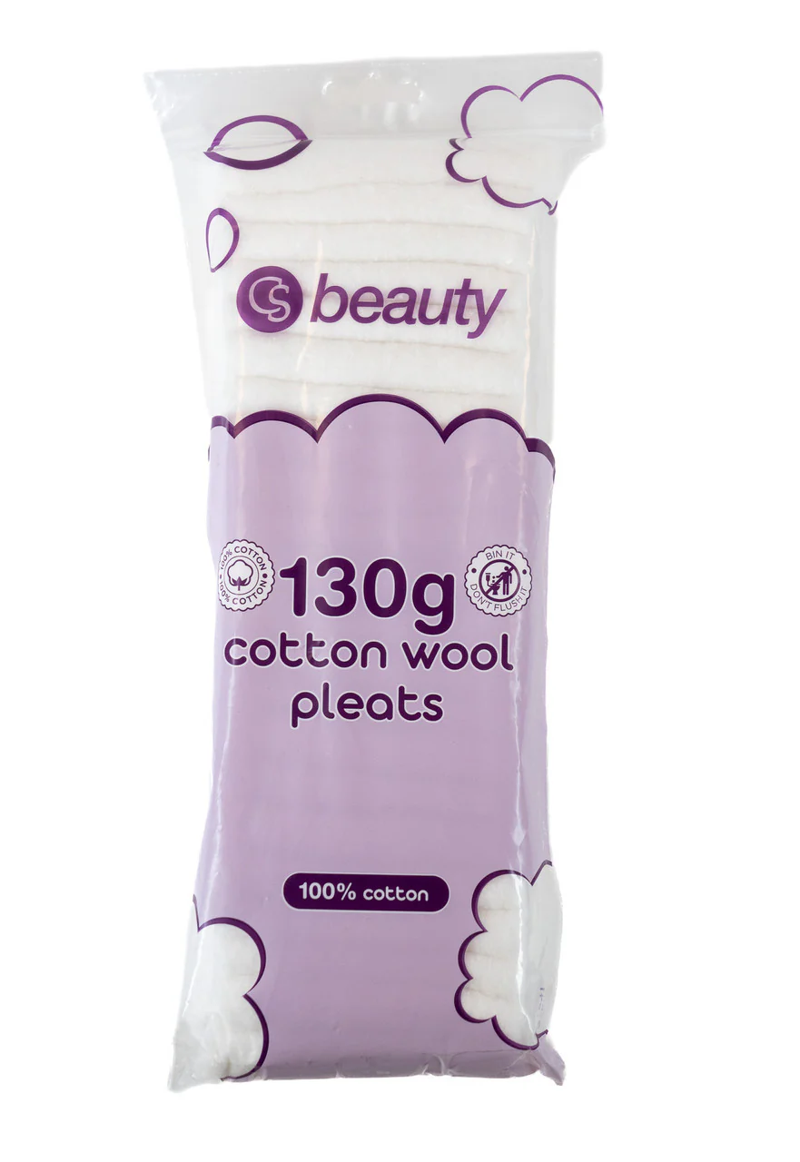CS Beauty White Cotton Wool Pleat 130g