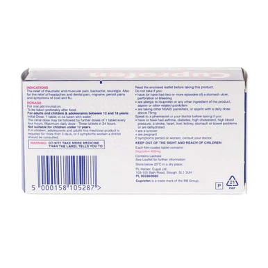 Cuprofen Maximum Strength Tablets 400mg - Image 2