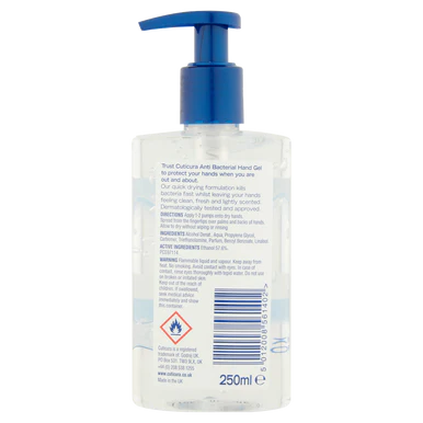 Cuticura Original Anti-Bacterial Hand Gel Crisp & Fresh 250ml - Image 2
