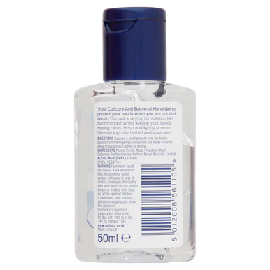 Cuticura Original Anti-Bacterial Hand Gel Crisp & Fresh 50ml - Image 2
