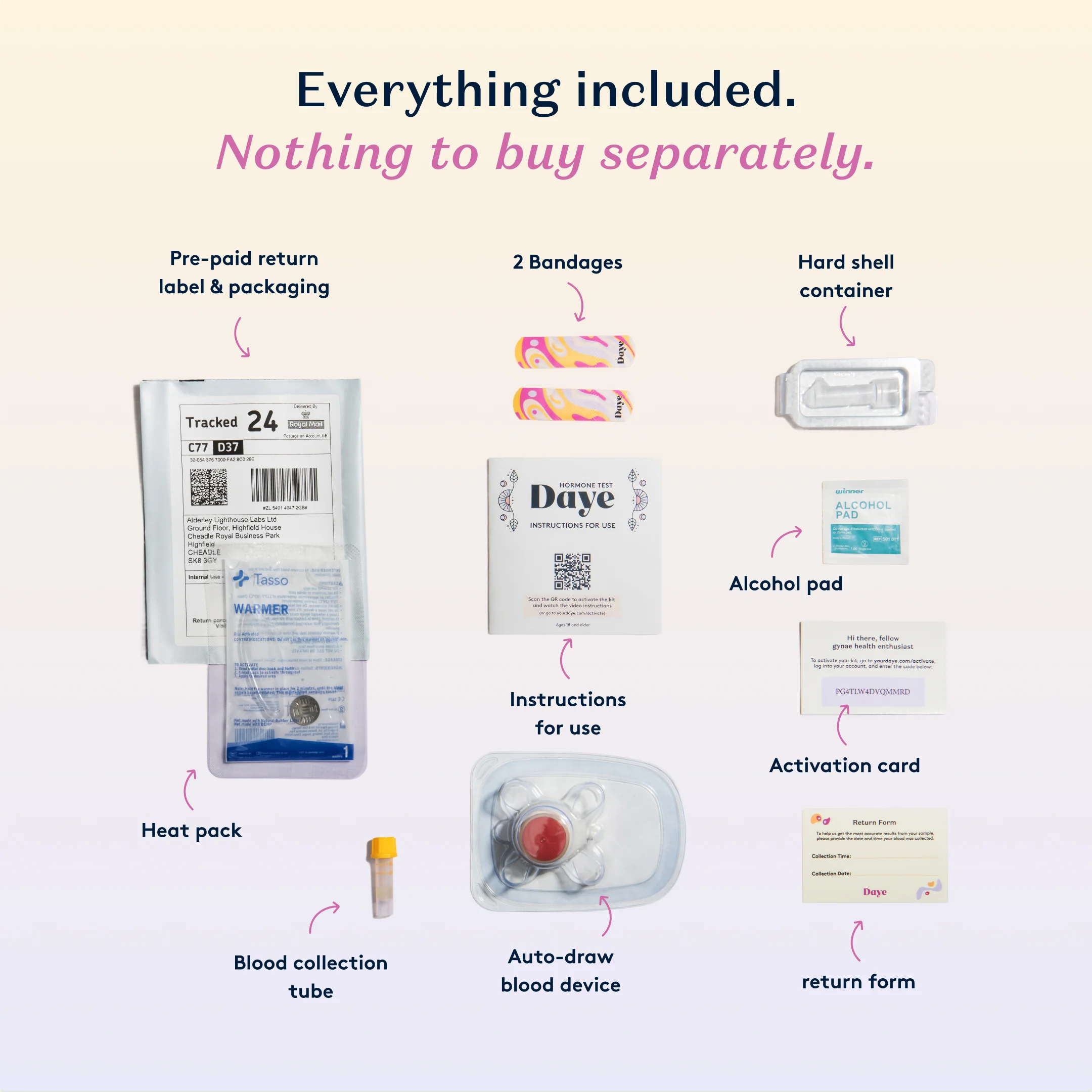 Daye At-Home Hormone Test Kit Simple On-Arm Blood Sample Collection for Lab Analysis of Key Hormones (FSH, LH, TSH & More) - Image 8