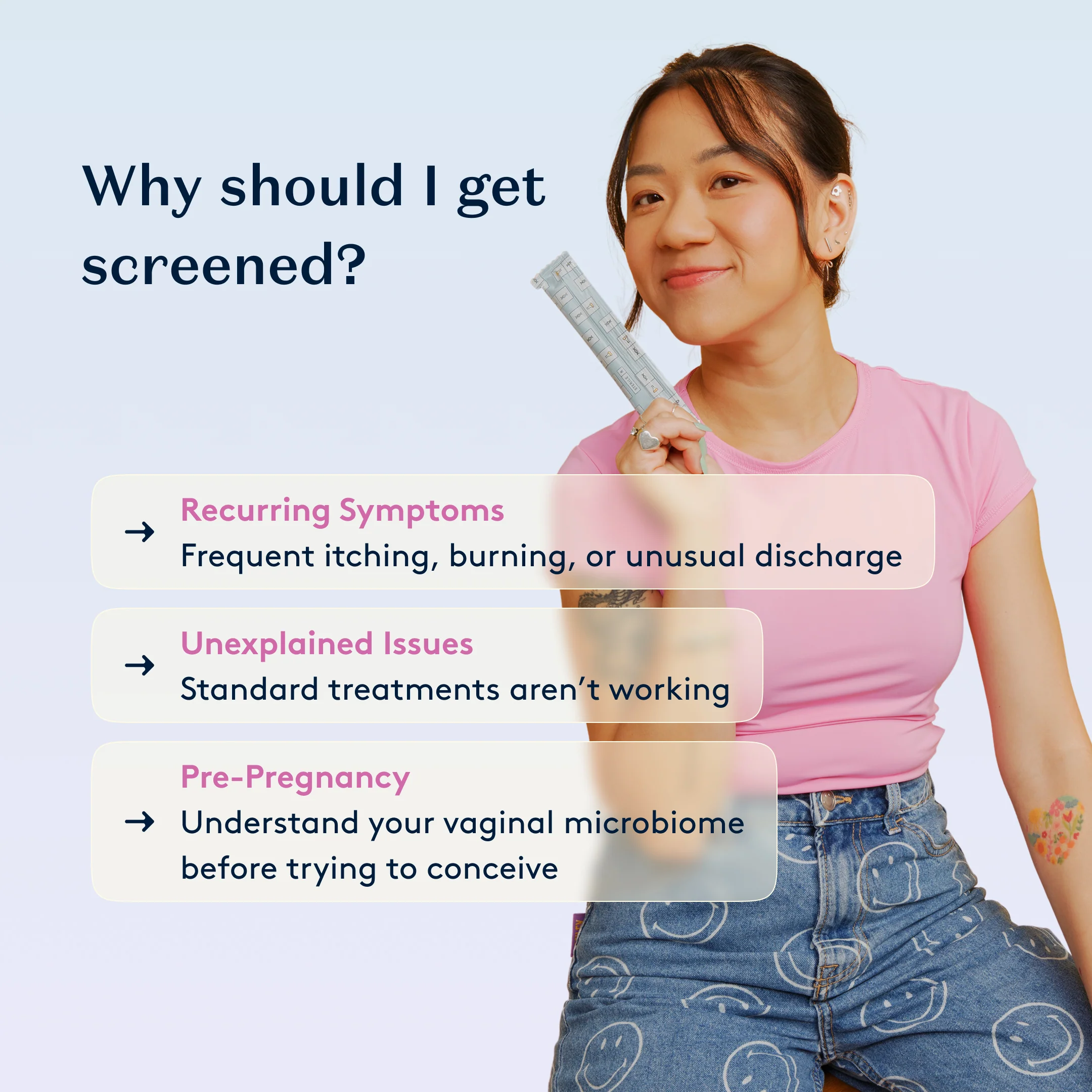Daye At-Home Vaginal Microbiome Test Kit Comfortable Flora Screening with Diagnostic Tampon - Image 2