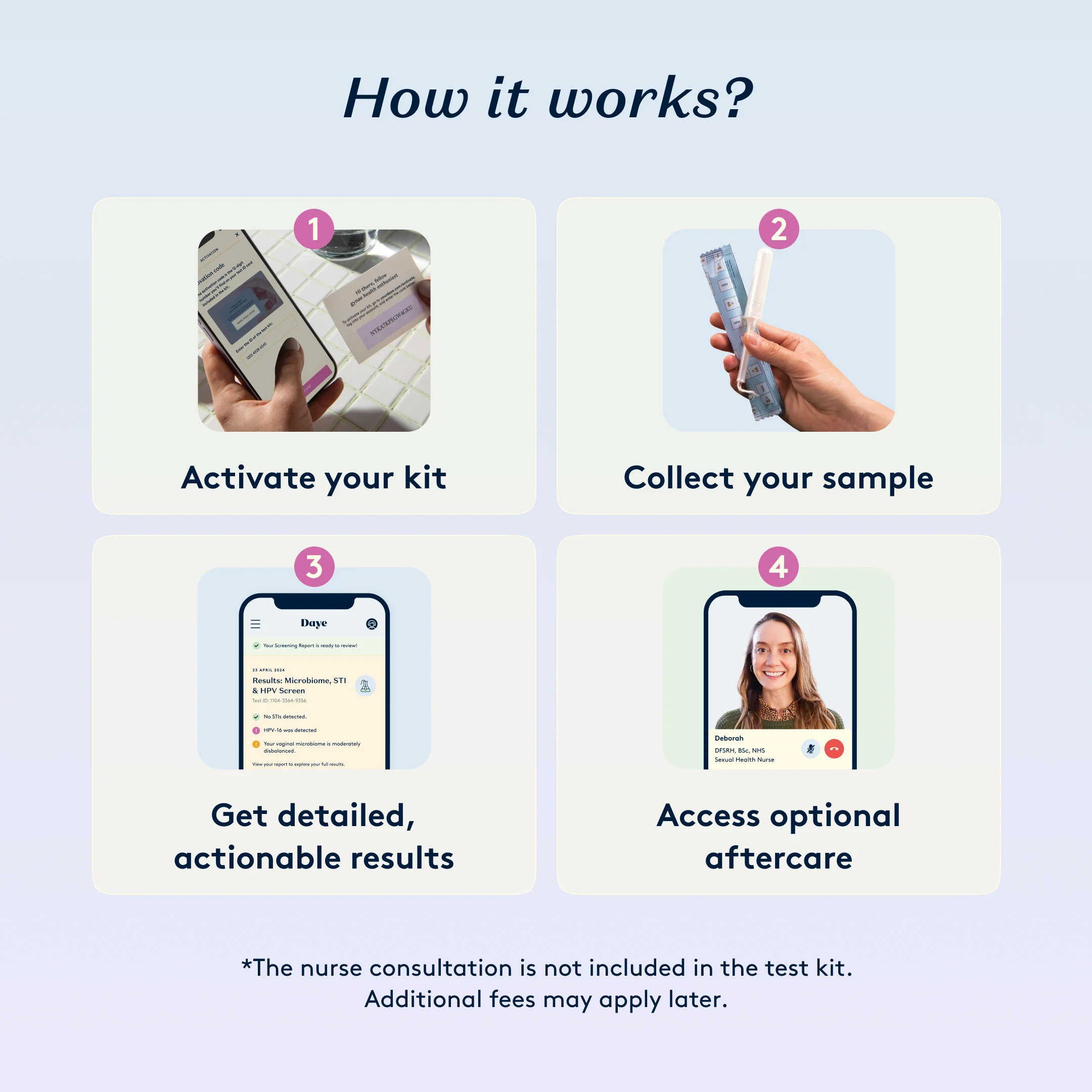 Daye At-Home Vaginal Microbiome Test Kit Comfortable Flora Screening with Diagnostic Tampon - Image 3