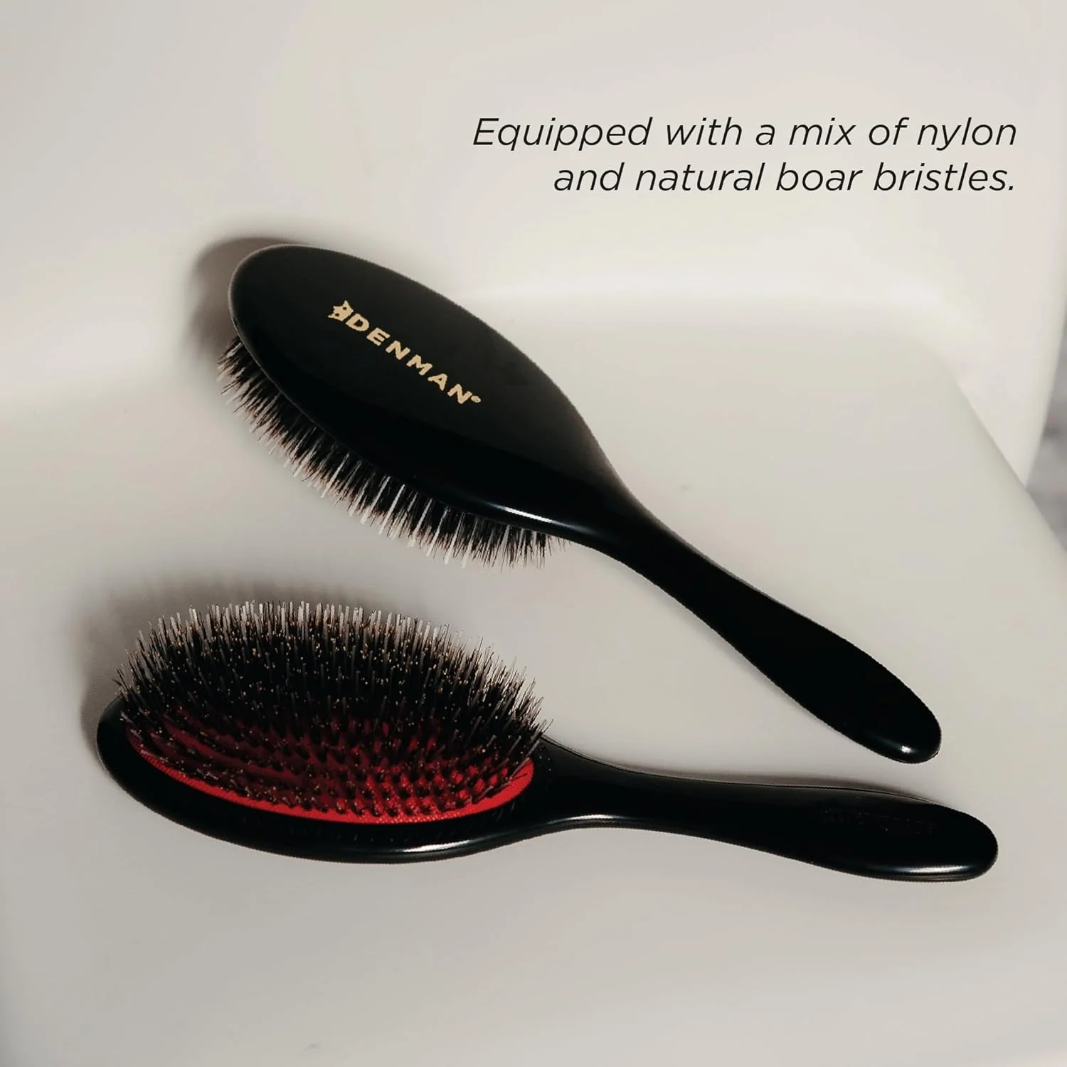 Denman D81M Medium Style & Shine Brush Black - Image 6