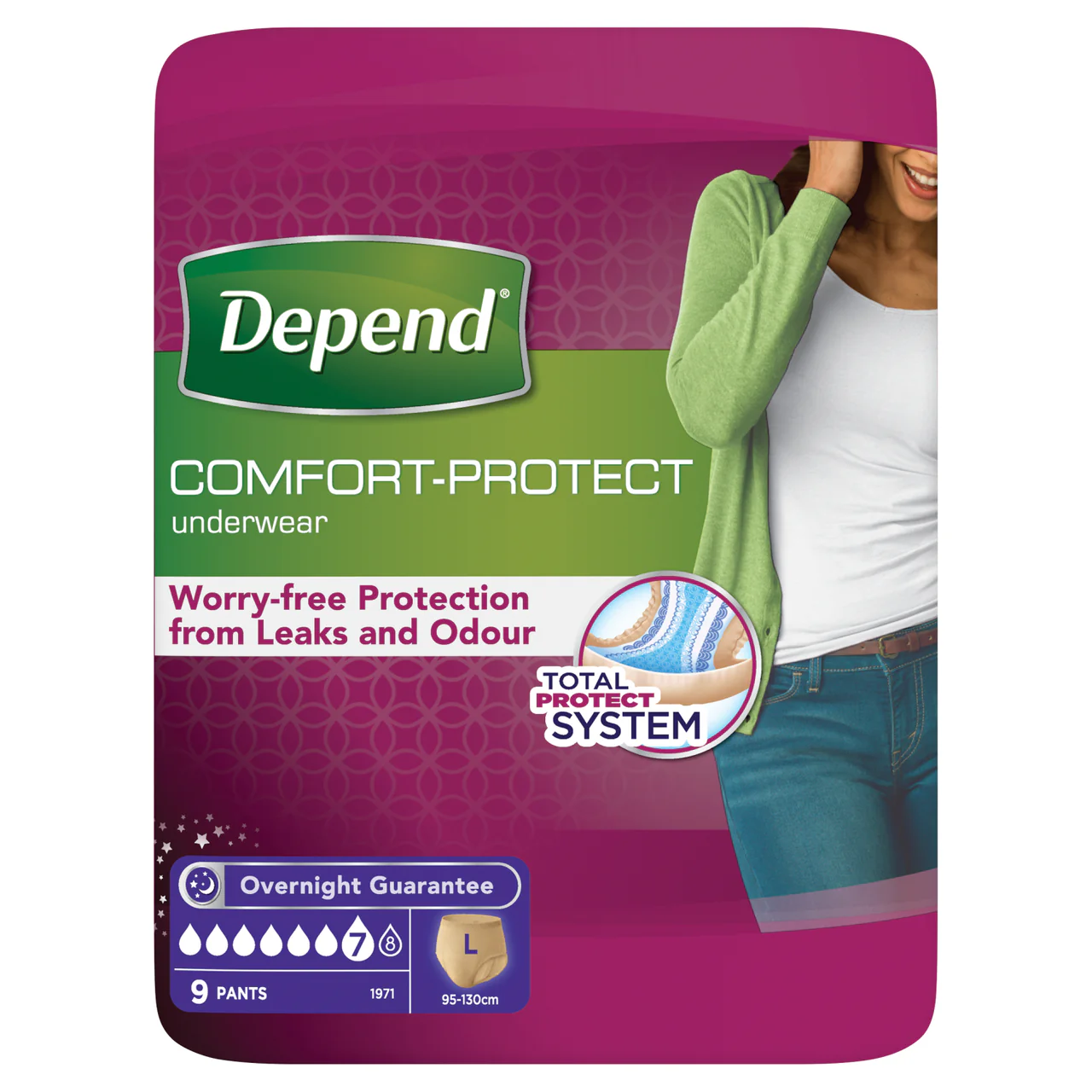Depend Comfort Protect Women Pants Large 9 Pants