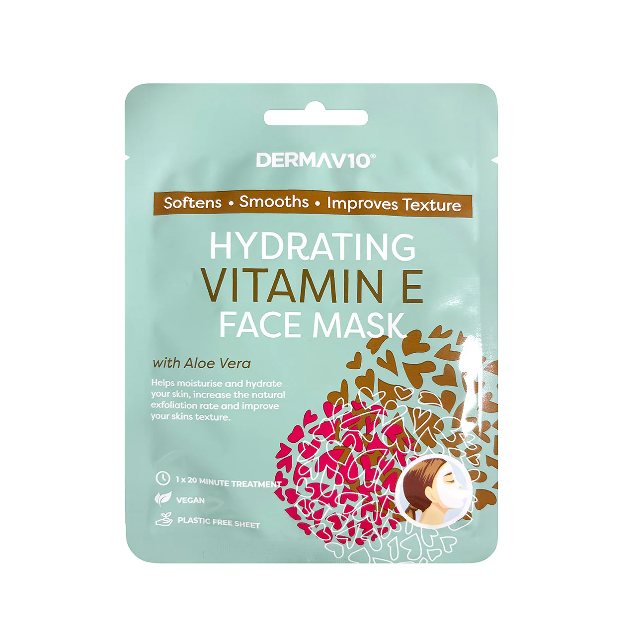 DermaV10 Hydrating Vitamin E Face Mask