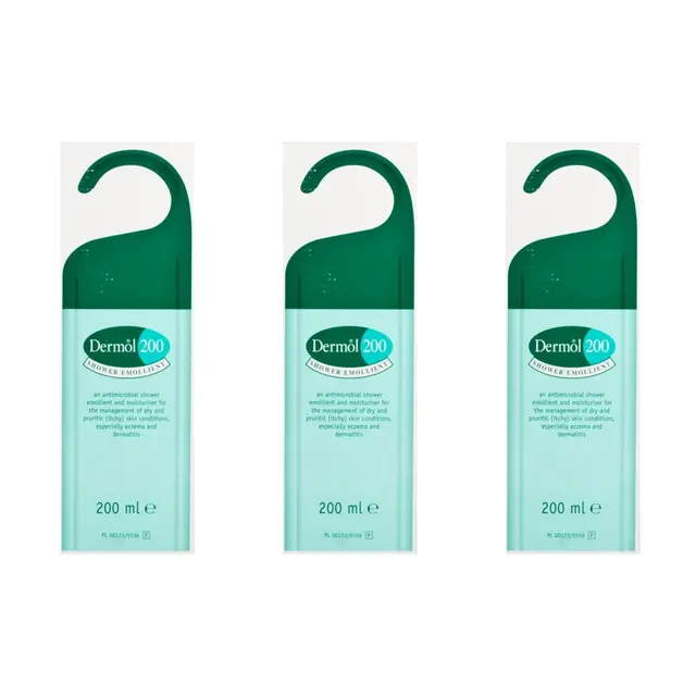 Dermol 200 Shower Emollient 200ml x 3