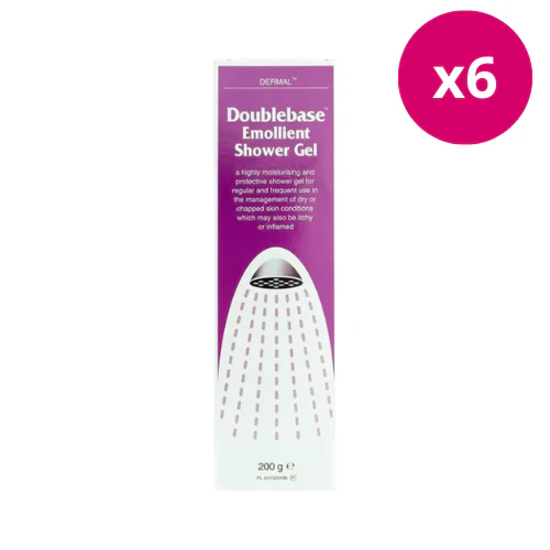 Doublebase Emollient Shower Gel 200g x 6