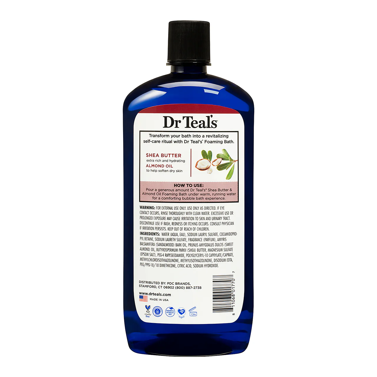 Dr Teal's Foaming Bath Shea Butter & Almond Oil 1L - Image 2