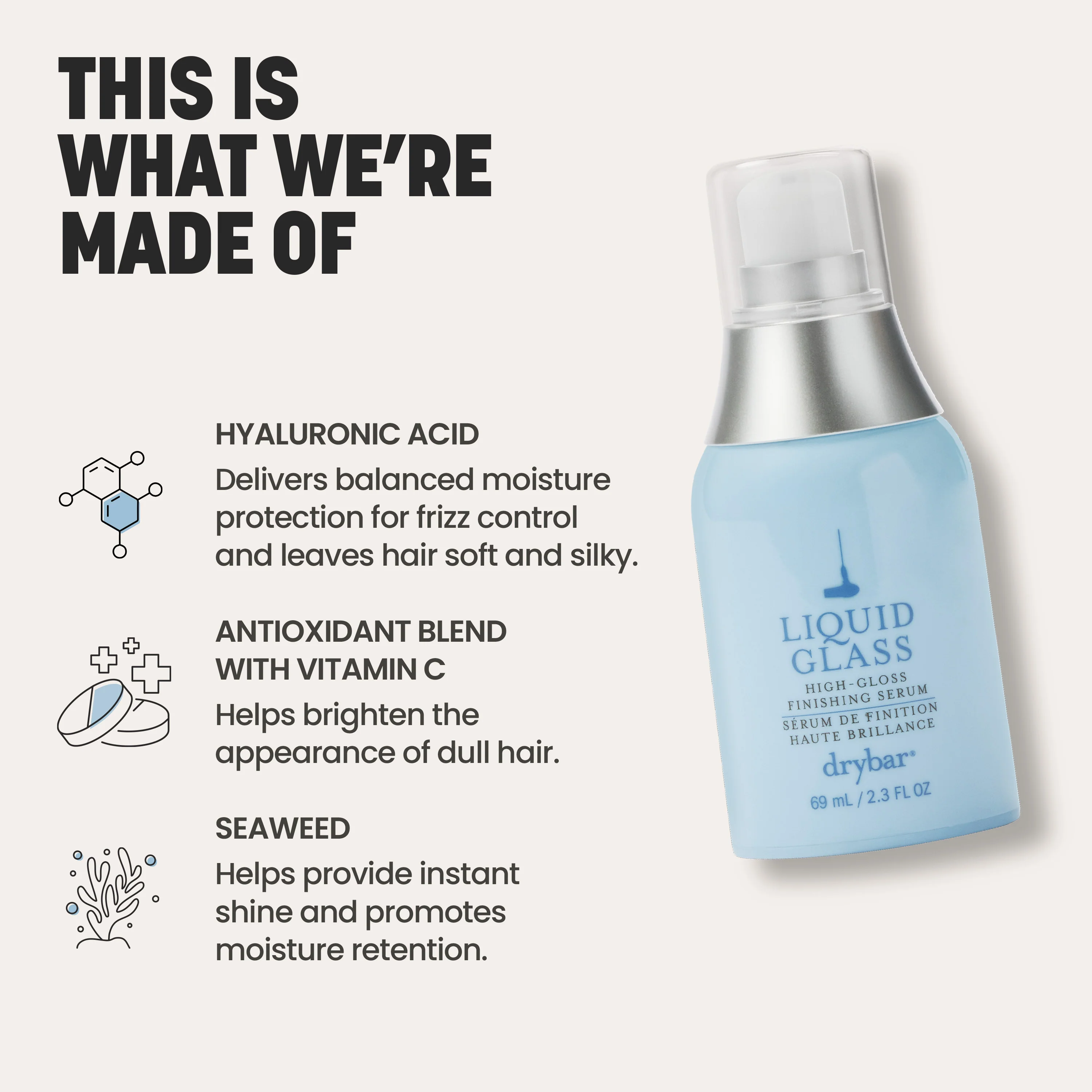 Drybar Liquid Glass Finishing Serum 69ml - Image 7