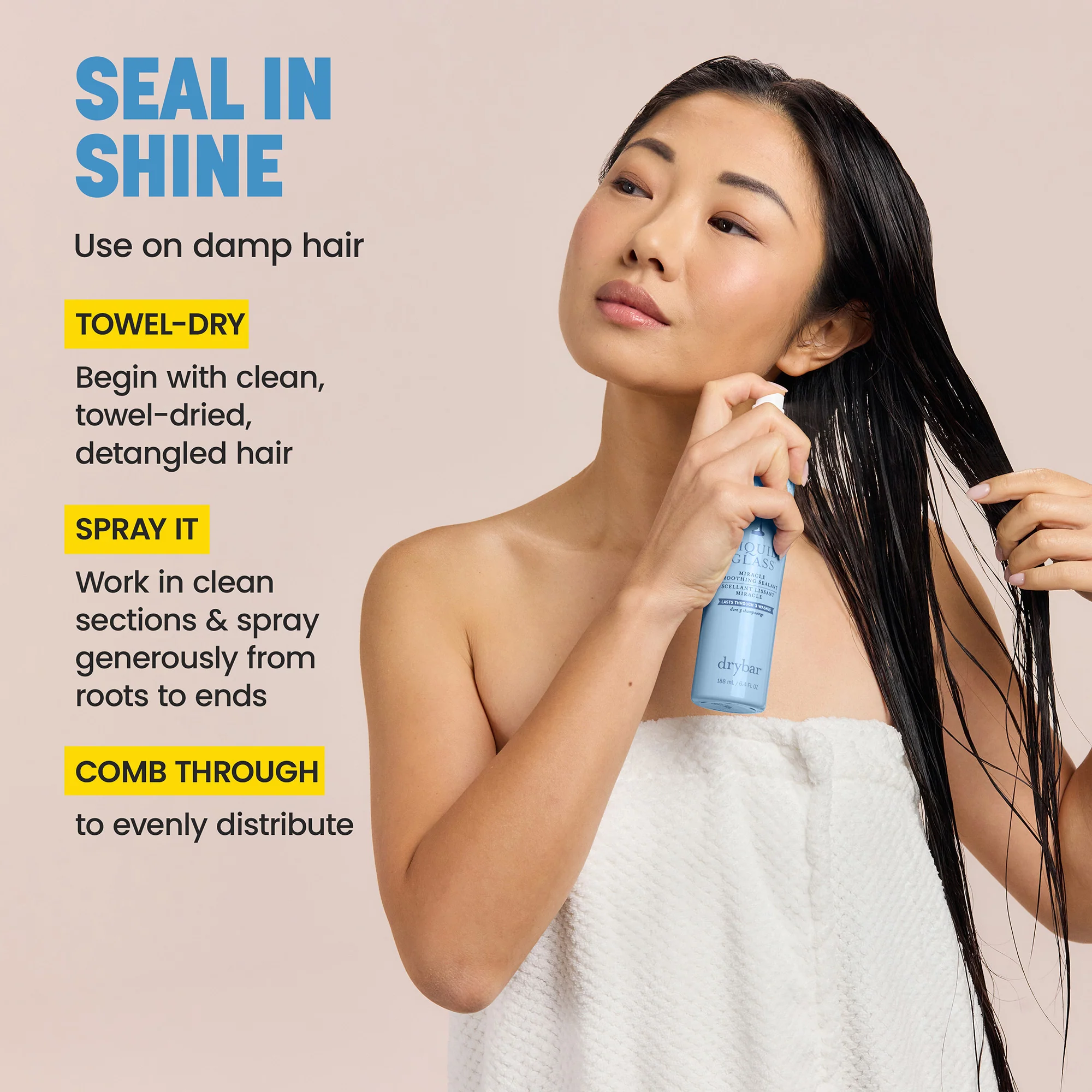Drybar Liquid Glass Miracle Smoothing Sealant 188ml - Image 5