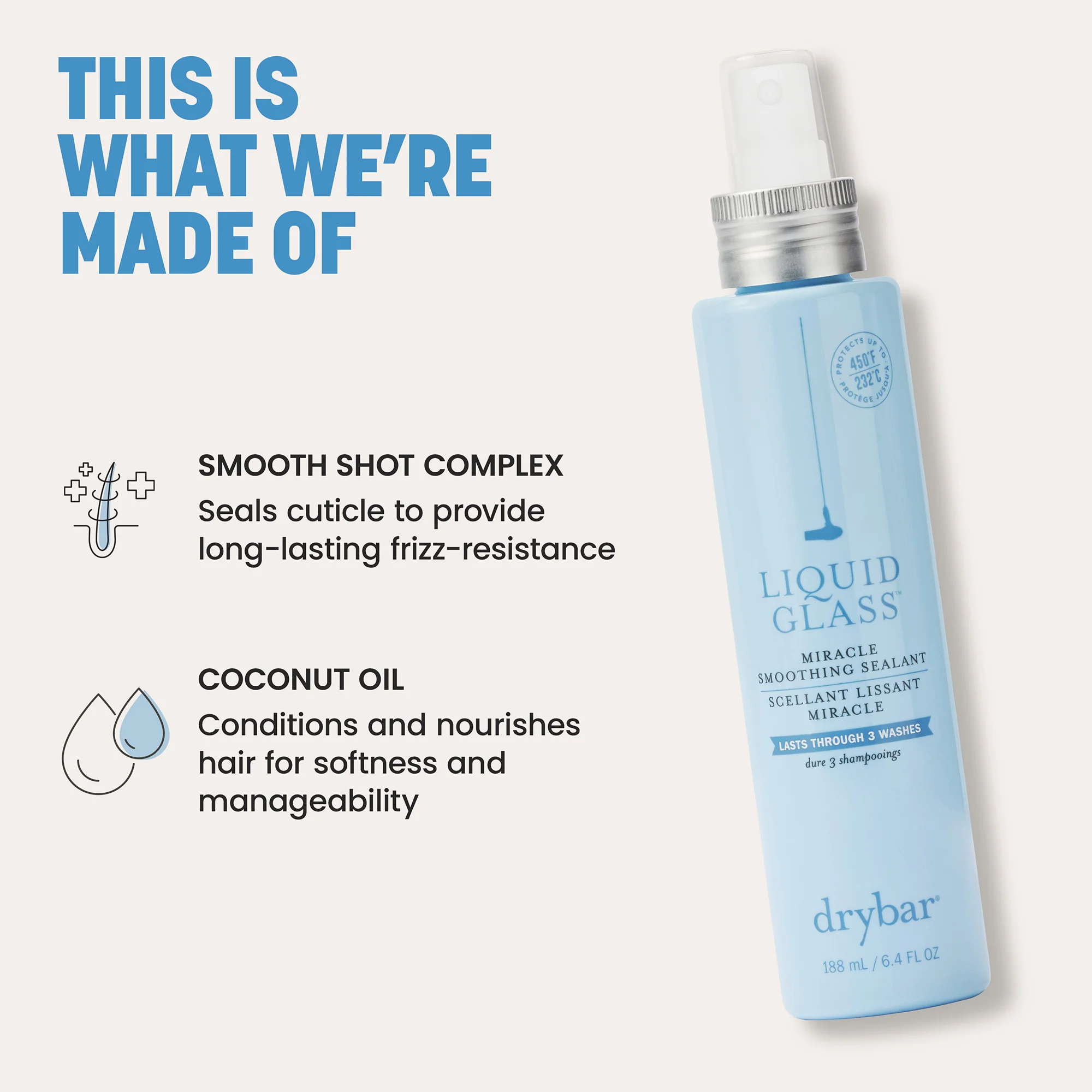 Drybar Liquid Glass Miracle Smoothing Sealant 188ml - Image 6