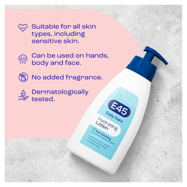 E45 Daily Moisturiser Body Lotion 400ml - Image 2