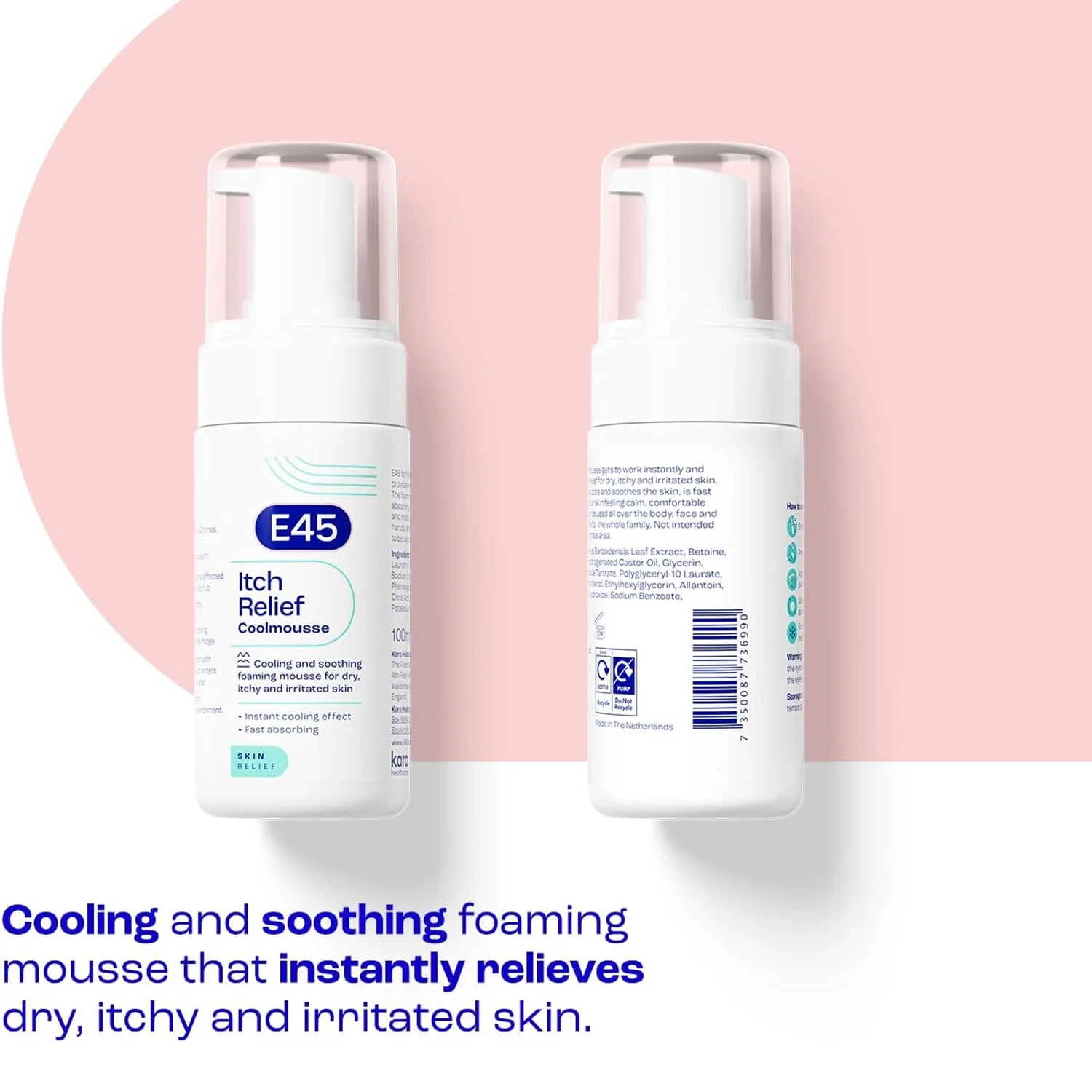 E45 Itch Relief Coolmousse 100ml - Image 2