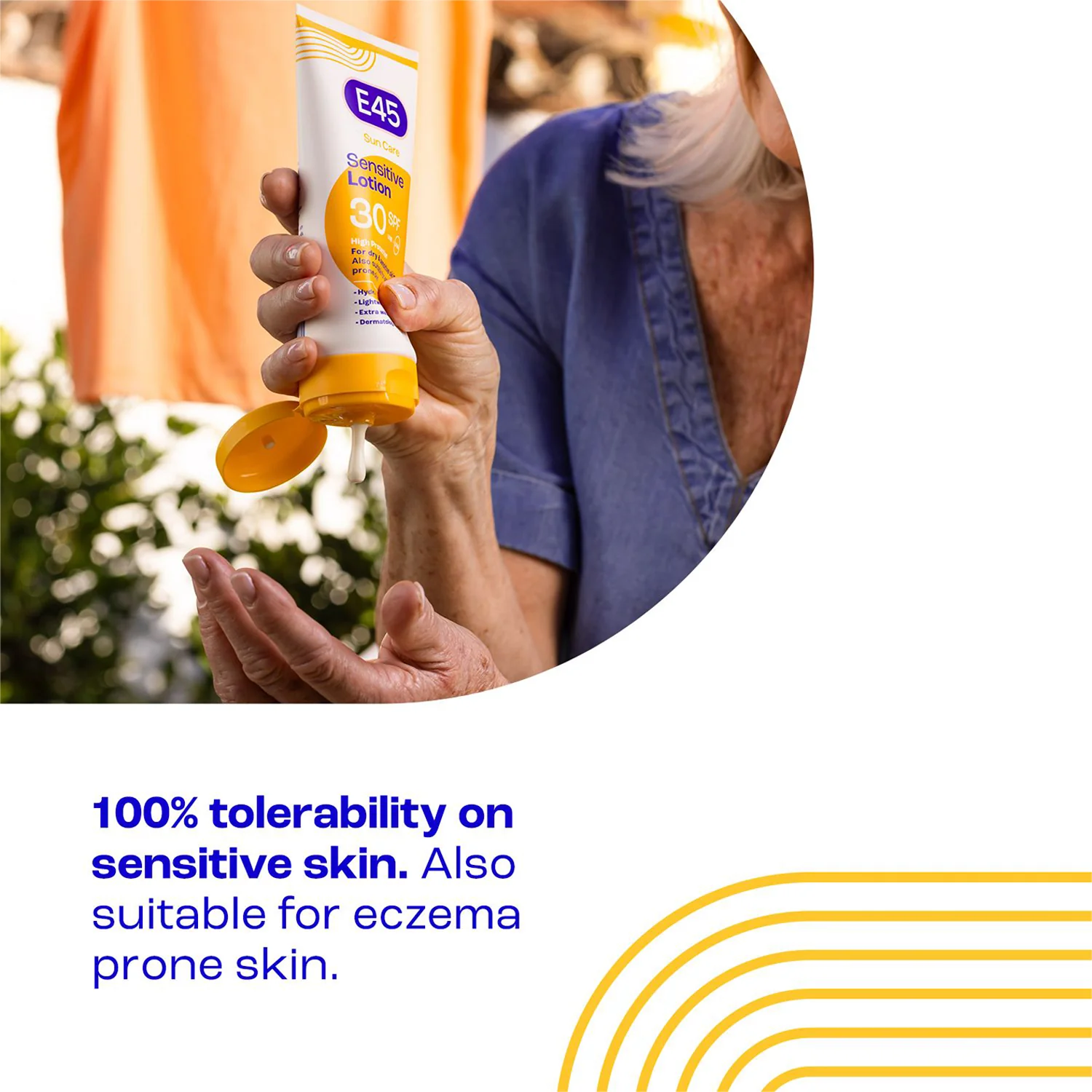 E45 Sun Care SPF30 Sensitive Lotion 180ml - Image 3