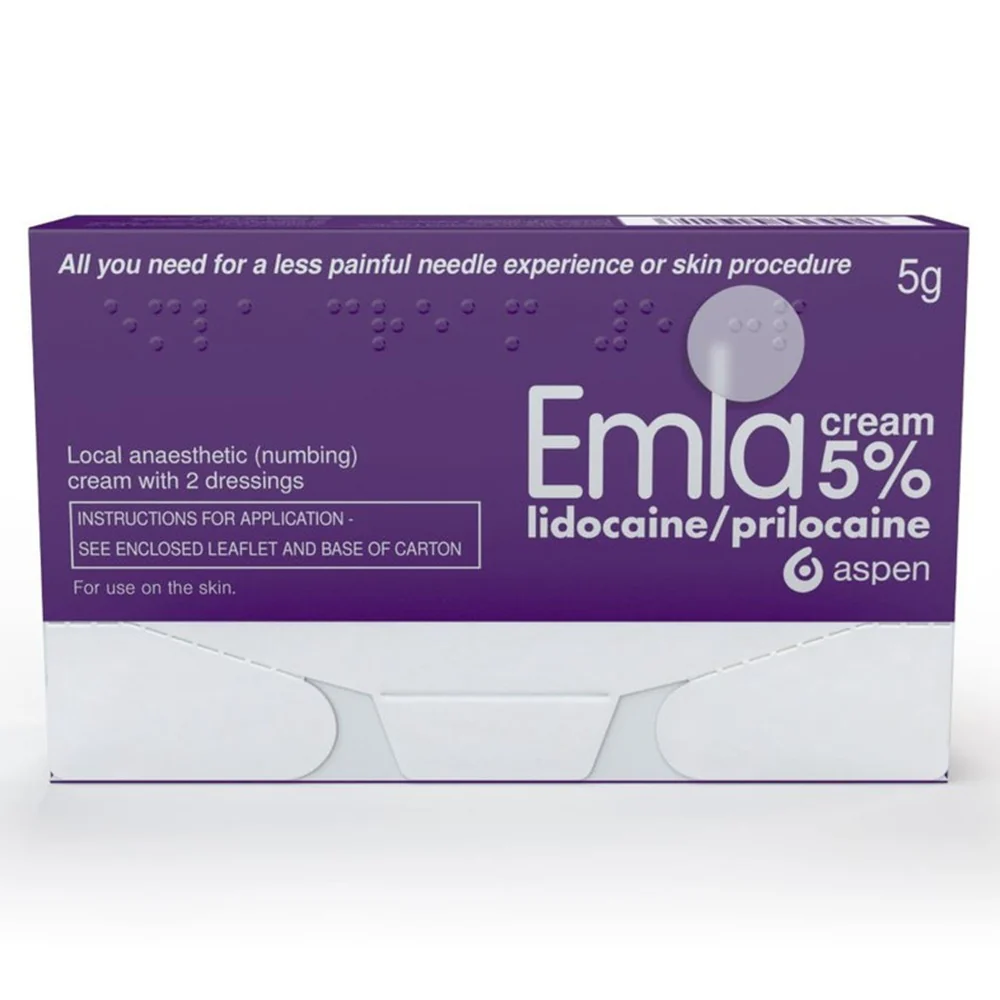 Emla Cream 5% 5g With 2 Dressings