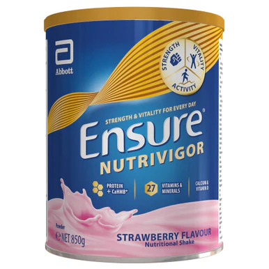 Ensure NutriVigor Shake Strawberry Flavour 850g - Image 2