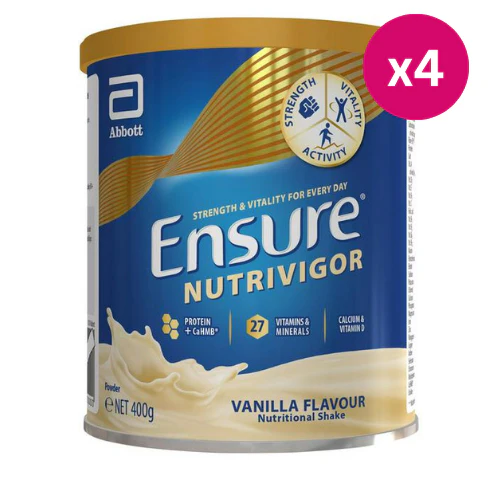 Ensure Nutrivigor Shake Vanilla 400g x 4