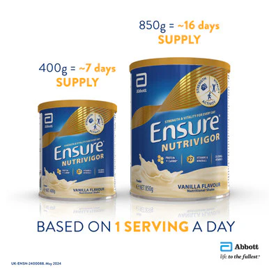 Ensure NutriVigor Shake Vanilla Flavour 850g - Image 4