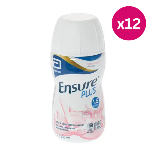 Ensure Plus Milkshake Strawberry 200ml x12