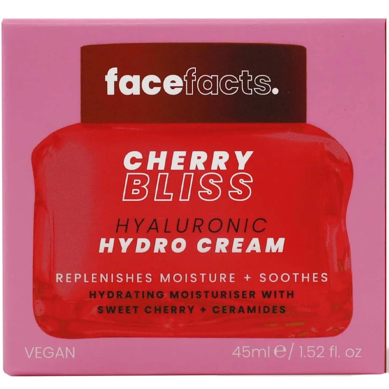 Face Facts Cherry Bliss - Hyaluronic Hydro Cream 45ml - Image 2