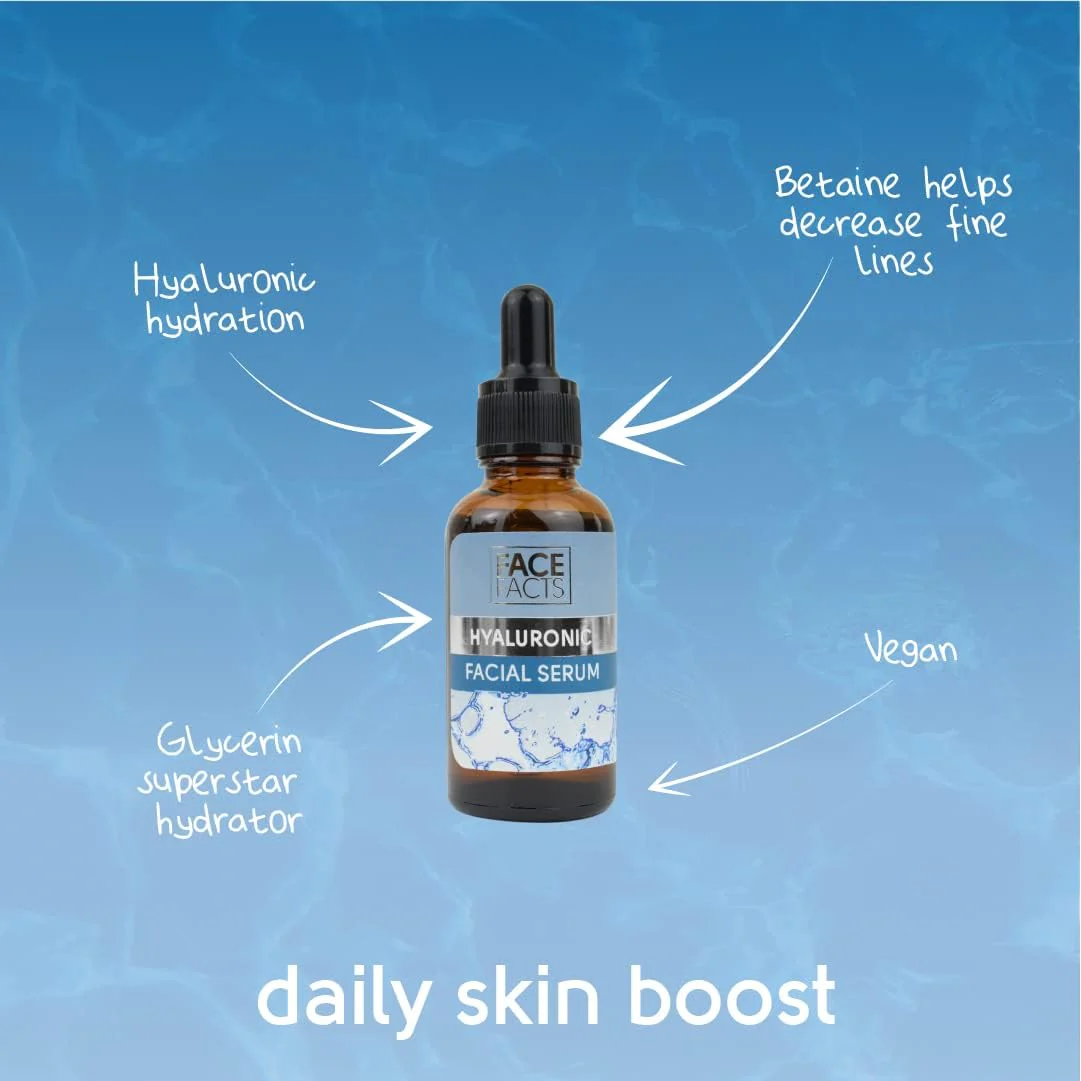 Face Facts Hyaluronic Face Serum 20ml - Image 6