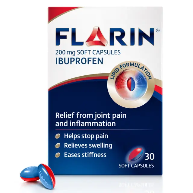 Flarin Ibuprofen 200mg Capsules 30s