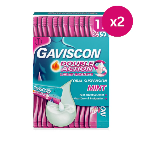 Gaviscon Double Action Mint Liquid 24 Sachets