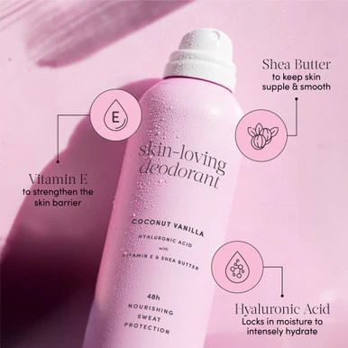 Gem Skin-Loving Deodorant Coconut Vanilla 200ml - Image 4