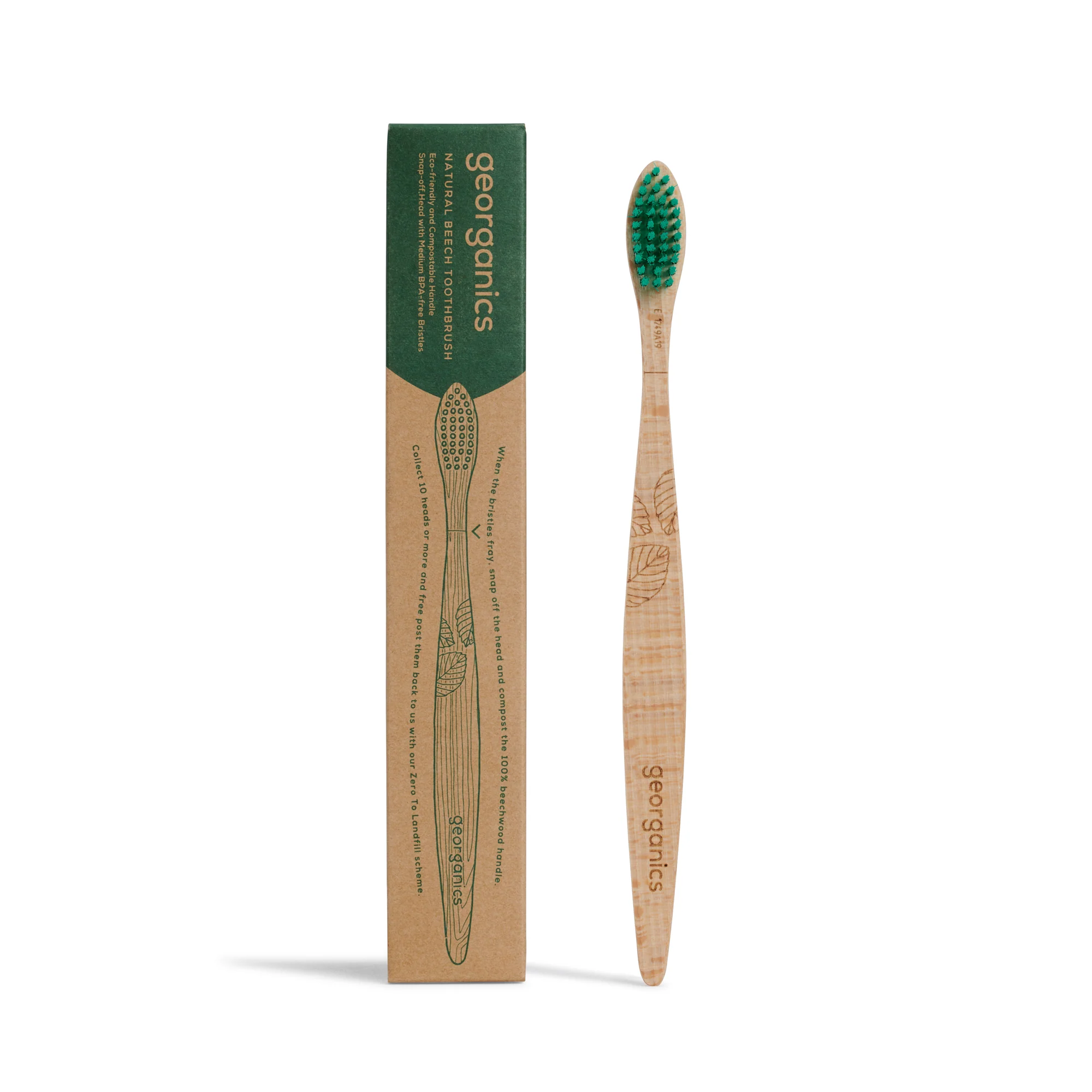 Georganics Beechwood Toothbrush Medium