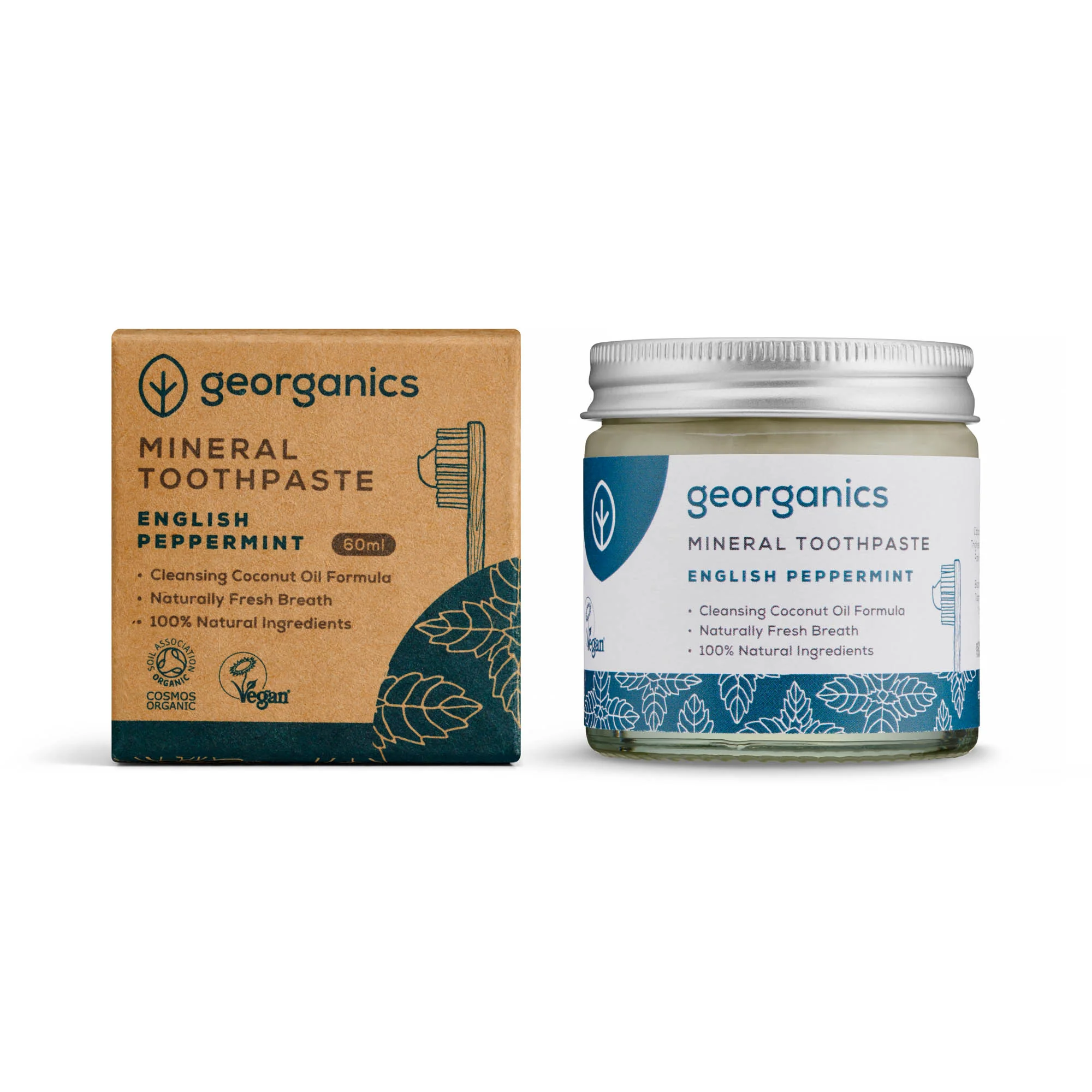 Georganics Mineral Peppermint Toothpaste 60ml - Image 2