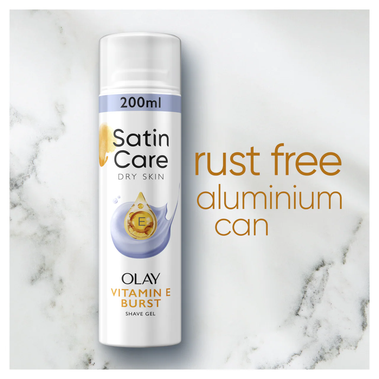 Gillette Venus Satin Care Shaving Gel Olay & Vitamin E 200ml - Image 3