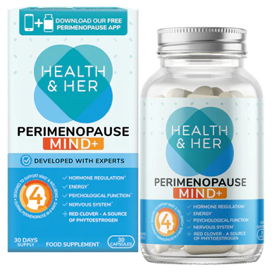 Health & Her Perimenopause Mind+ Multi Nutrient Support Supplement 30 Capsules