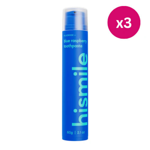 Hismile Blue Raspberry Toothpaste x3