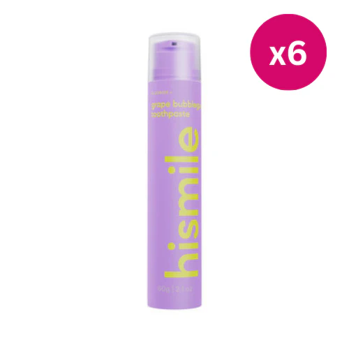 Hismile Grape Bubblegum Toothpaste x6
