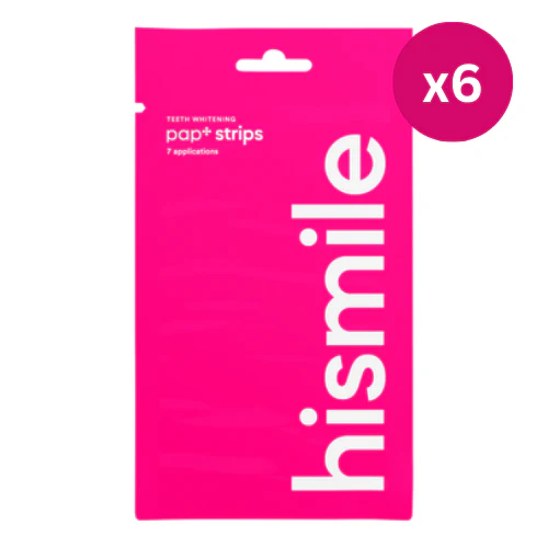 Hismile PAP+ Teeth Whitening Strips (7pk) x6