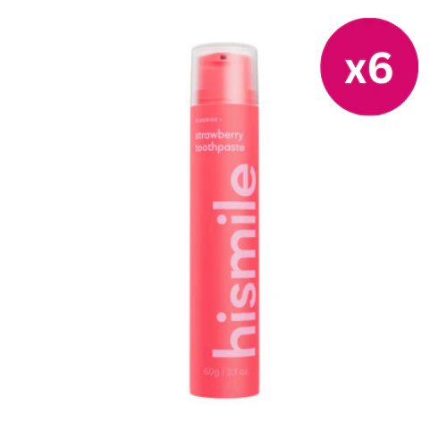 Hismile Strawberry Toothpaste x6
