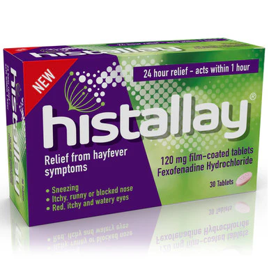Histallay Fexofenadine 120mg 30 Tablets