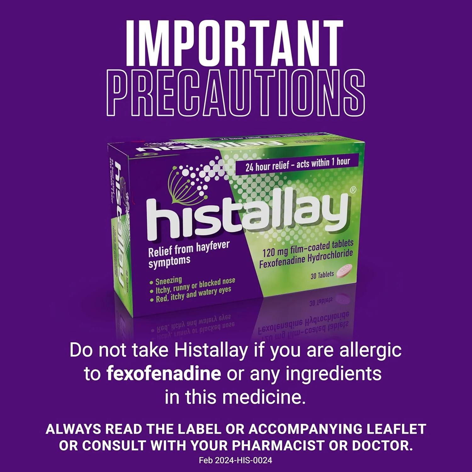 Histallay 120mg 30 Tablets x3 - Image 6