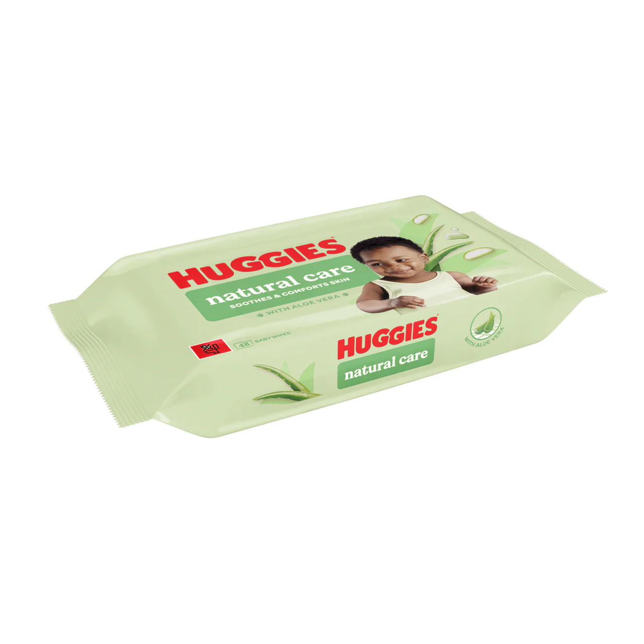 Huggies Natural Care Plastic Free Baby Wipes 48 Wipes - Image 2