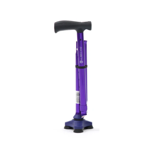 HurryCane Compact Walking Aid - Purple