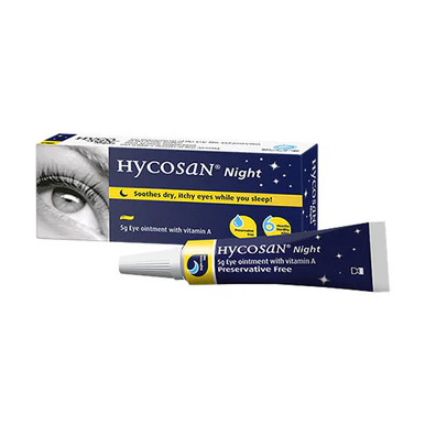 Hycosan Night Dry Eye Ointment Overnight Treatment 5g