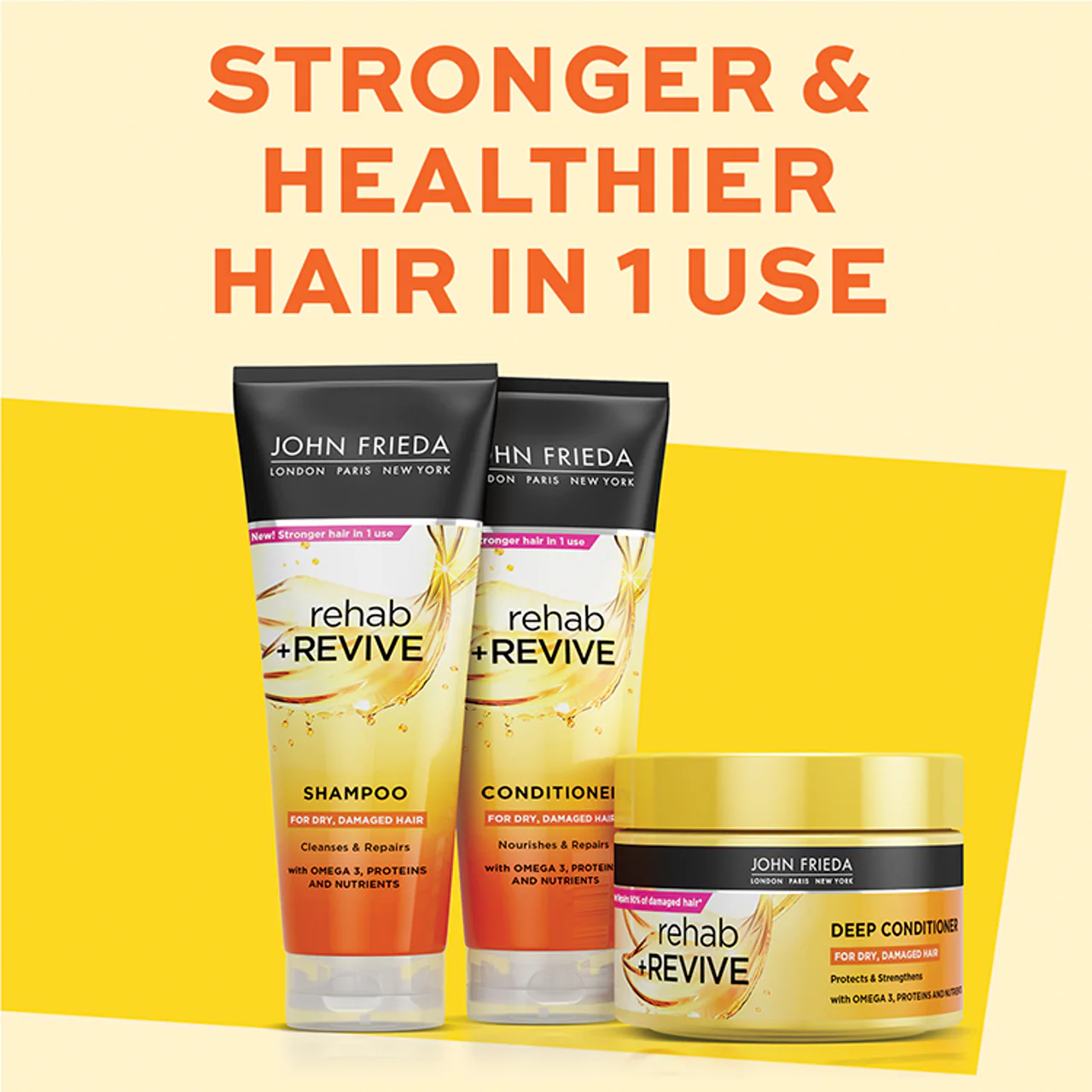 John Frieda Rehab & Revive Conditioner 250ml - Image 3
