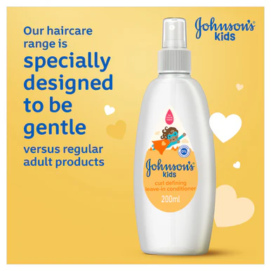 Johnson's Kids Curl Defining Leave-In Conditioner Spray 200ml - Image 4