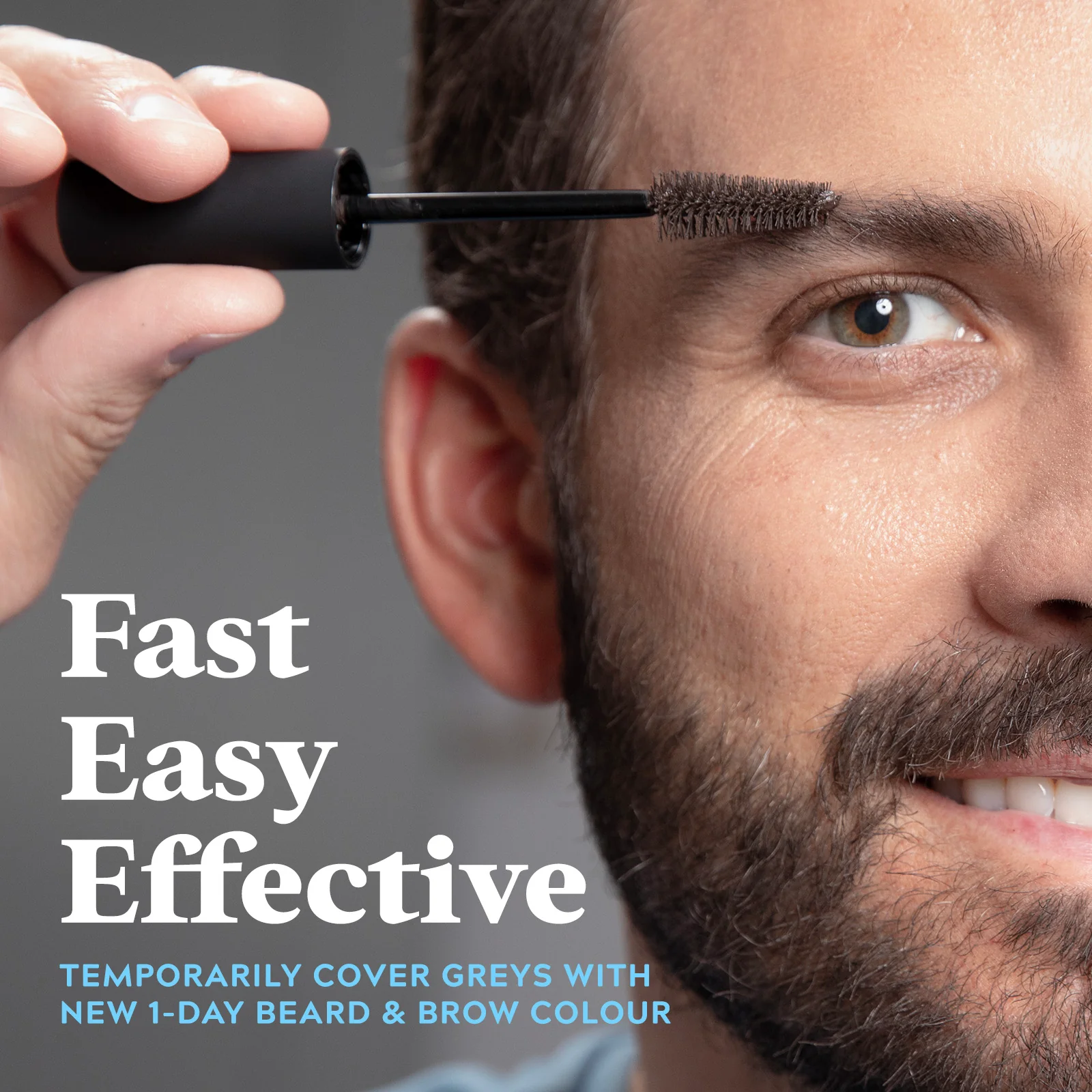 Just For Men 1-Day Beard & Brow Colour Dark Brown 9ml - Image 3