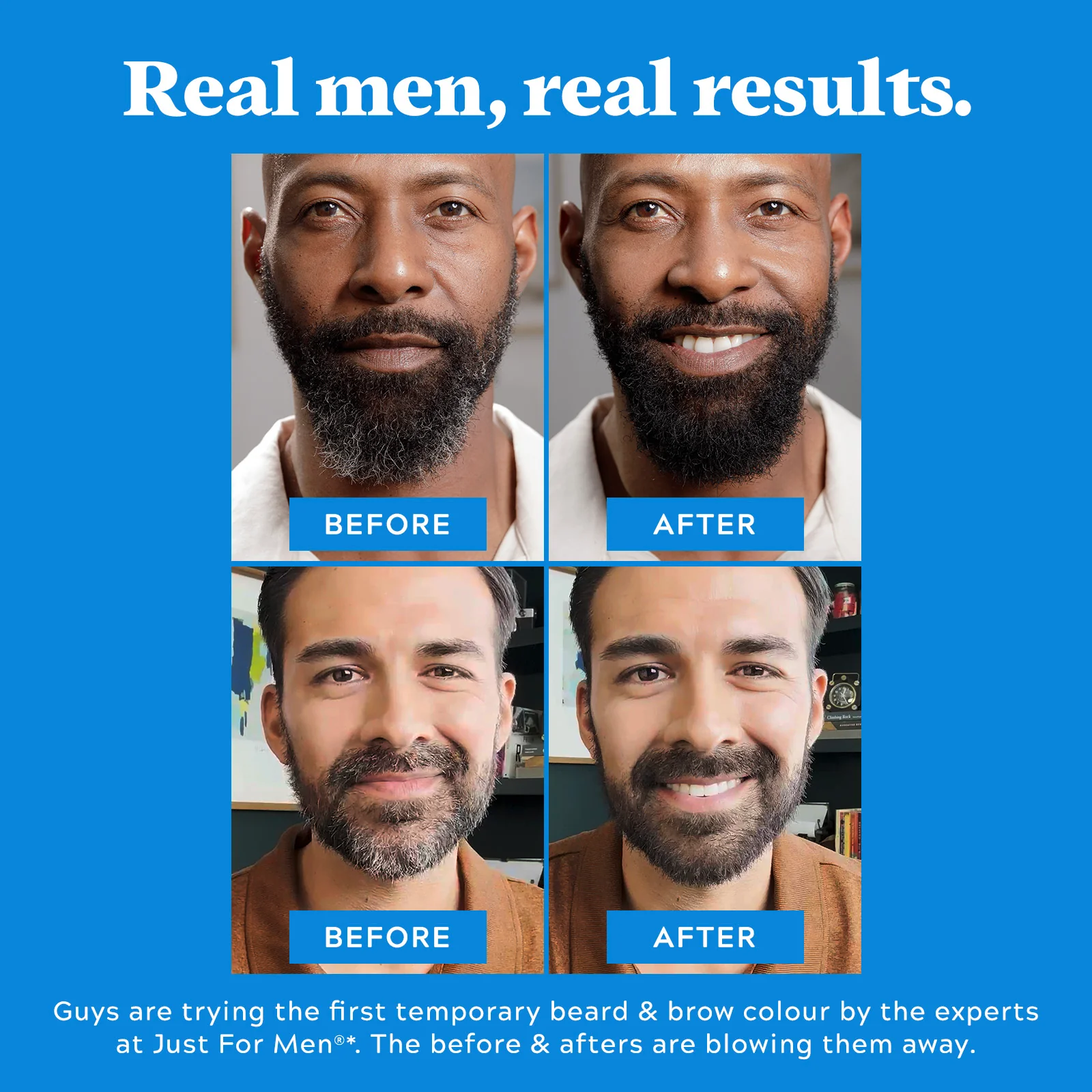 Just For Men 1-Day Beard & Brow Colour Dark Brown 9ml - Image 5