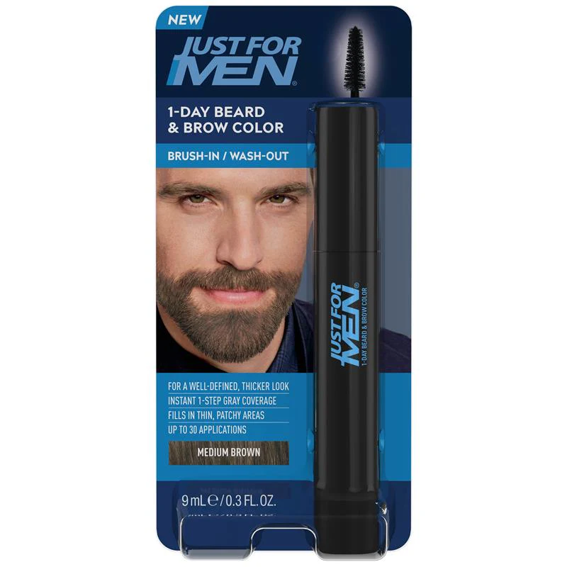 Just For Men 1-Day Beard & Brow Colour Medium Brown 9ml