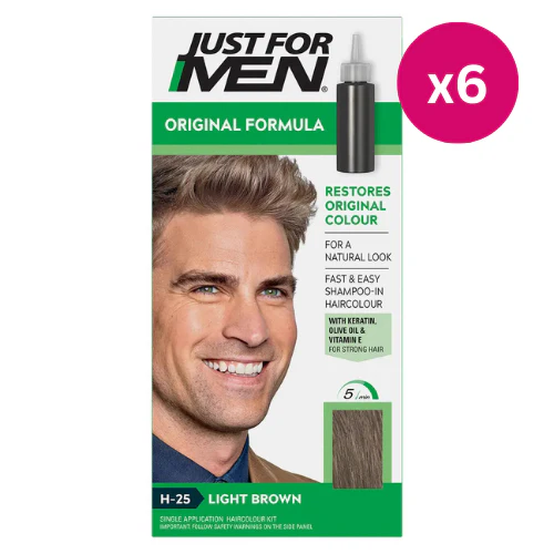 Just For Men Original Formula Light Brown x 6